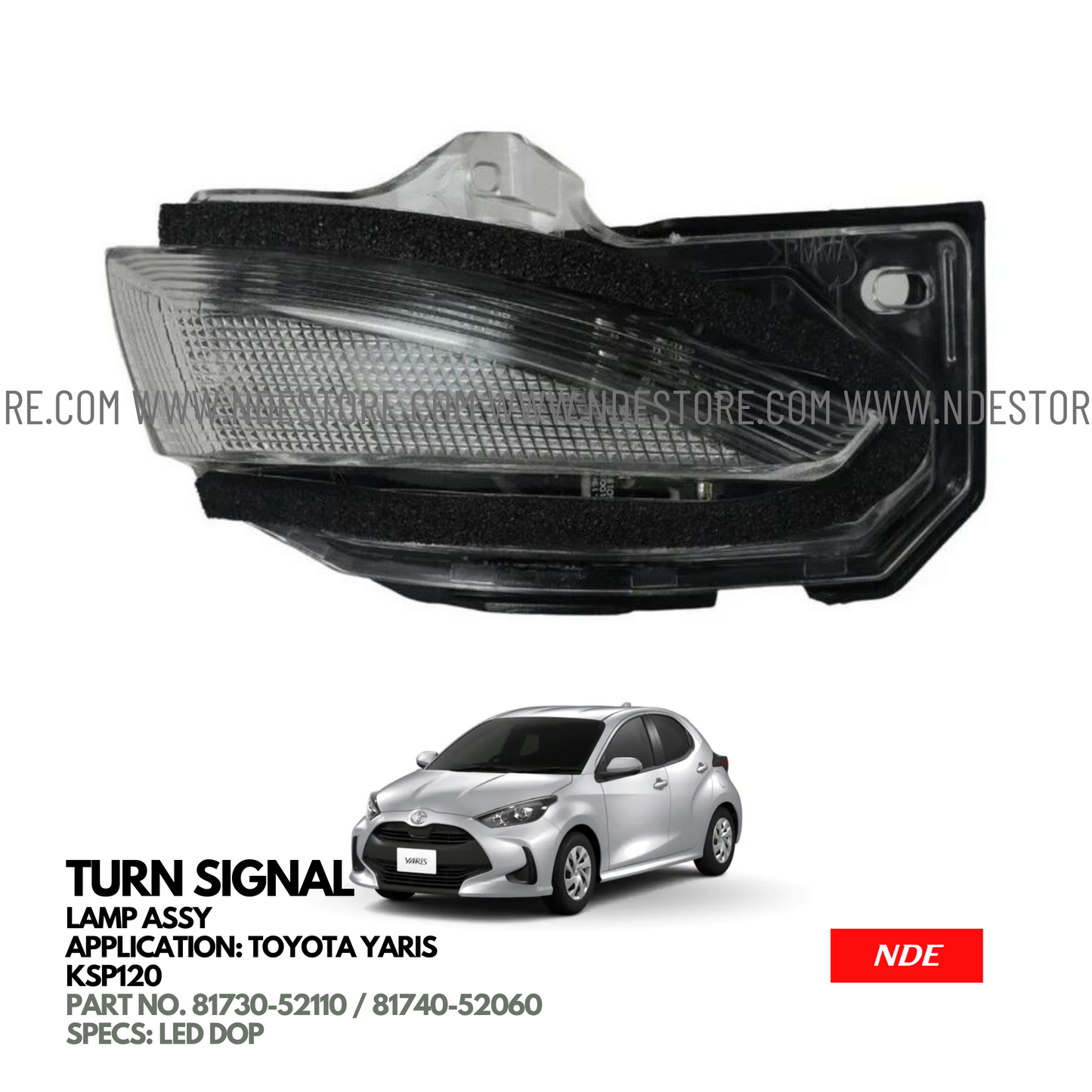 LAMP ASSY, SIDE TURN SIGNAL FOR TOYOTA YARIS KSP210 JDM (2020-2024)