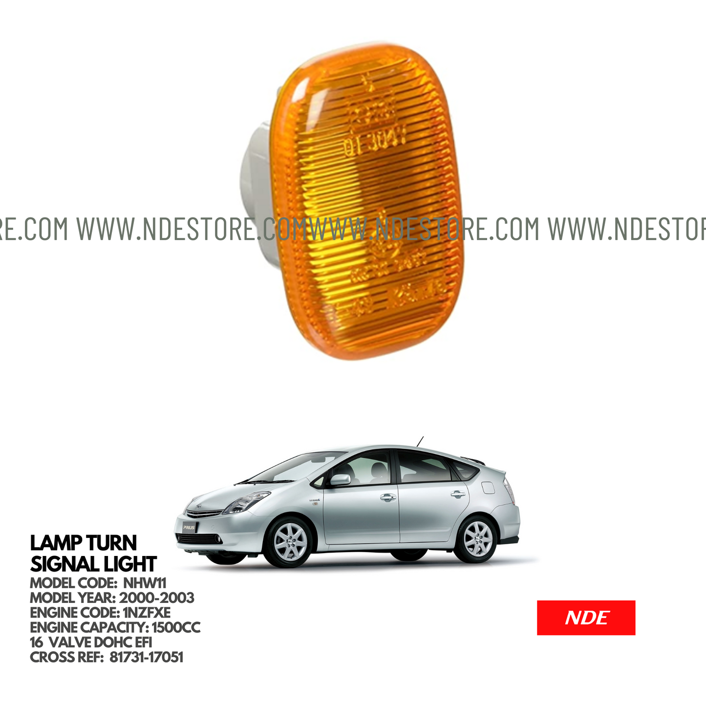 LAMP ASSY SIDE TURN SIGNAL FOR TOYOTA PRIUS (2000-2013)