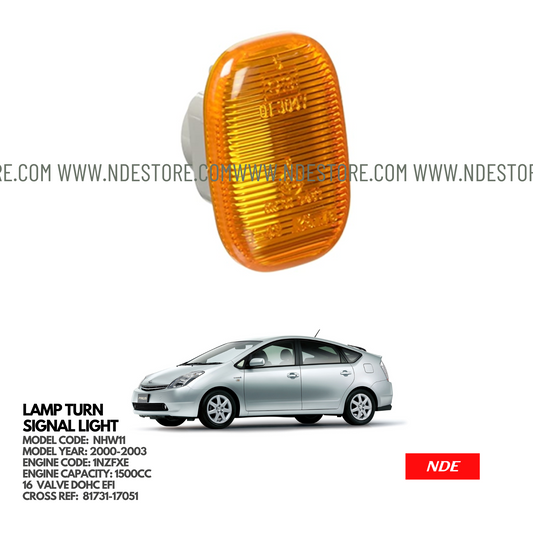 LAMP ASSY SIDE TURN SIGNAL FOR TOYOTA PRIUS (2000-2013)