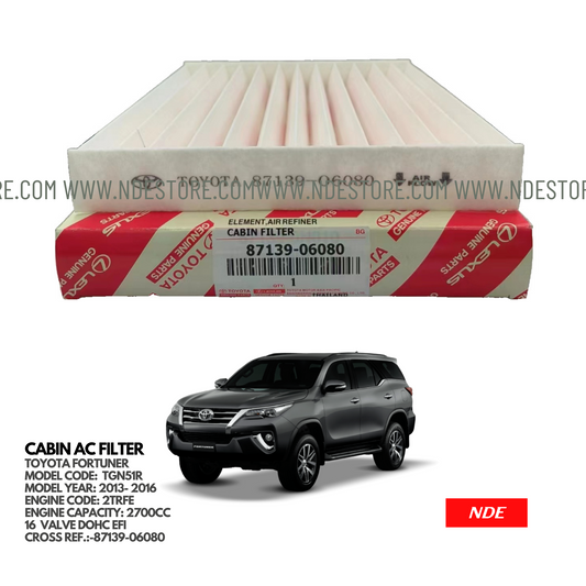 CABIN AC FILTER GENUINE FOR TOYOTA FORTUNER (2013-2016)