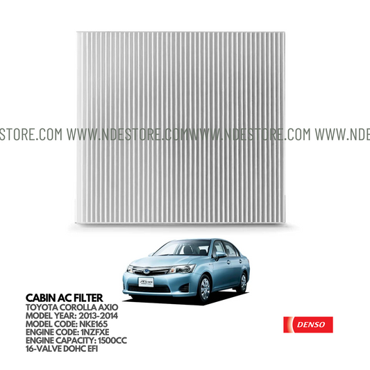 CABIN AC FILTER DENSO FOR TOYOTA COROLLA AXIO HYBRID (2013-2014)