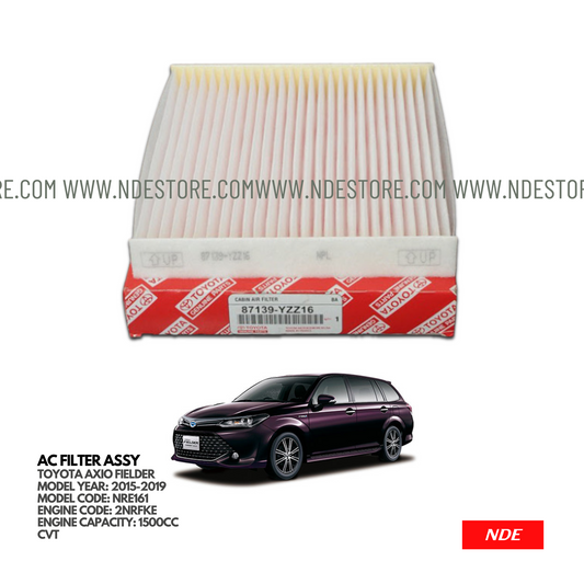 CABIN AC FILTER FOR TOYOTA COROLLA AXIO FIELDER JDM (2012-2024)