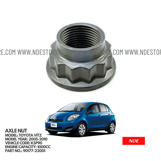 NUT, FRONT AXLE HUB SHAFT FOR TOYOTA VITZ KSP90 (2005-2010) - ndestore.com