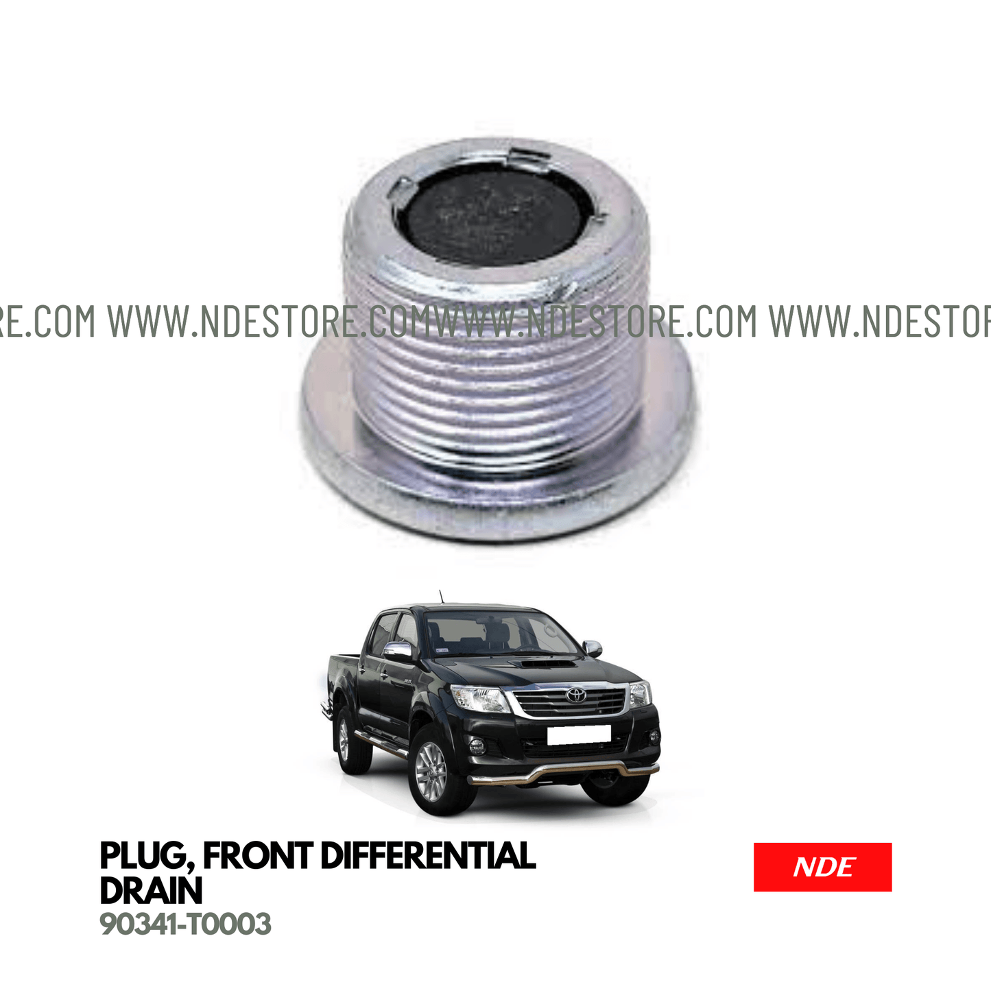 PLUG FRONT DIFFERNTIAL DRAIN FOR TOYOTA HILUX - ndestore.com