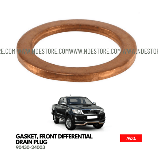 GASKET FRONT DIFFERNTIAL DRAIN PLUG FOR TOYOTA HILUX - ndestore.com