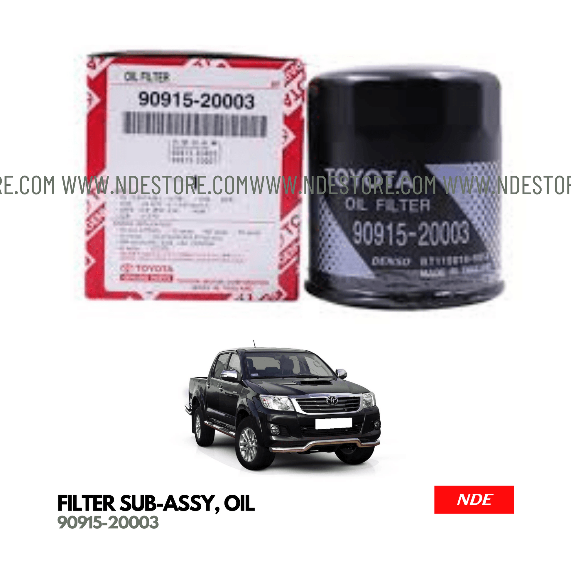 OIL FILTER FOR TOYOTA HILUX (90915-20003) - ndestore.com