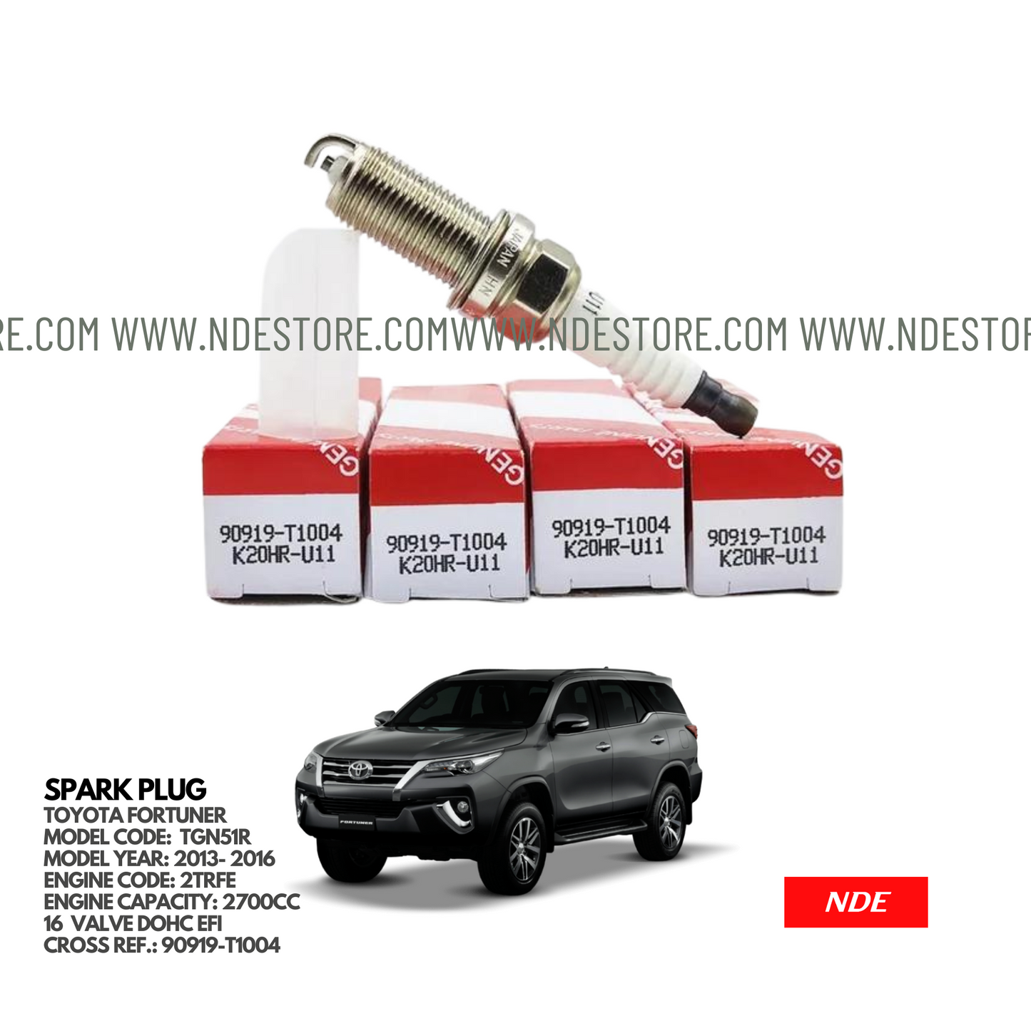 SPARK PLUG GENUINE FOR TOYOTA FORTUNER (2013-2016)