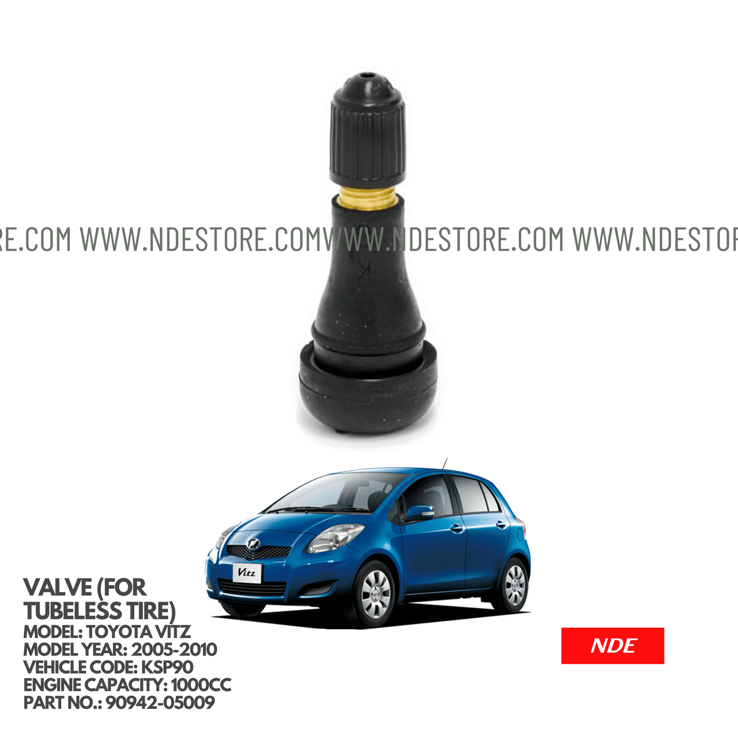 VALVE (FOR TUBELESS TIRE) FOR TOYOTA VITZ KSP90 (2005-2010) - ndestore.com