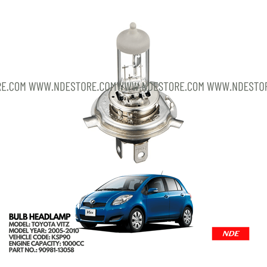 BULB HEADLAMP FOR TOYOTA VITZ KSP90 (2005-2010) - ndestore.com