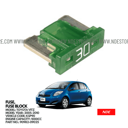 FUSE BLOCK 30A FOR TOYOTA VITZ KSP90 (2005-2010) - ndestore.com