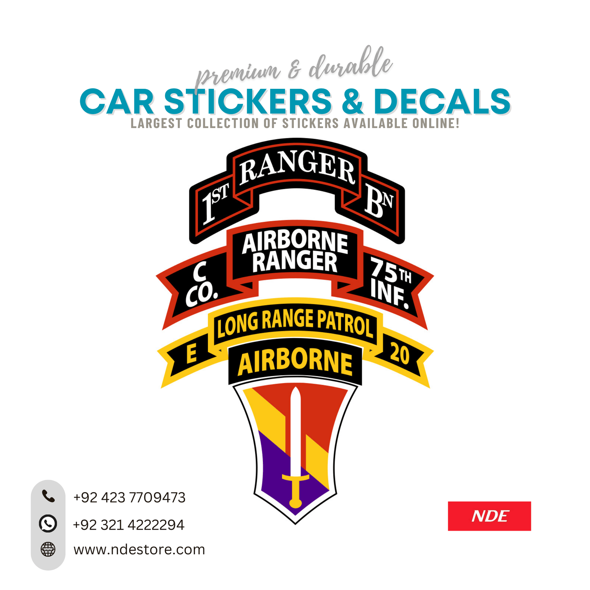 STICKER AIRBORNE - ndestore.com