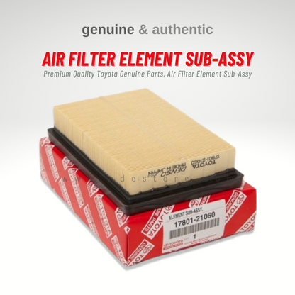 AIR FILTER ELEMENT GENUINE 1000CC FOR TOYOTA PASSO (2010-2024) (TOYOTA GENUINE PART)