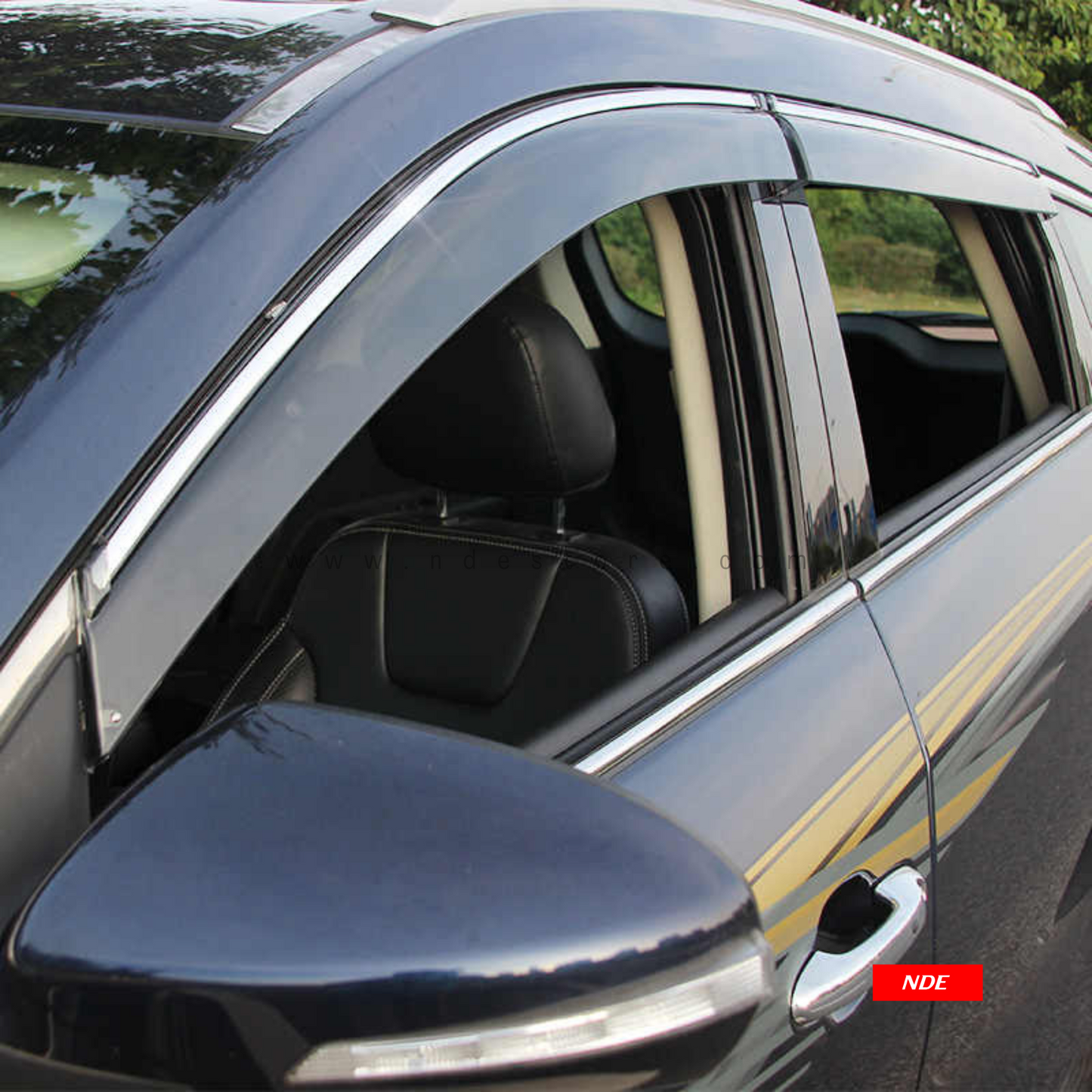 AIR PRESS DOOR WINDOW VISOR FOR HYUNDAI SANTA FE - TXR