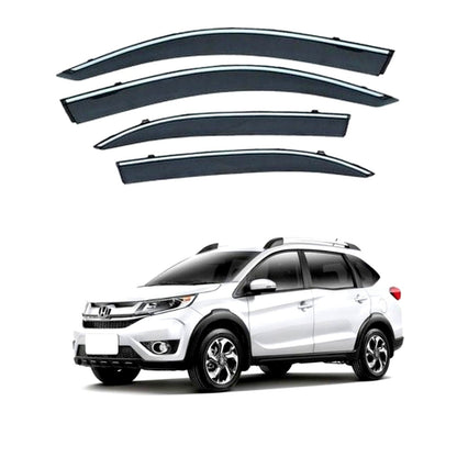 AIR PRESS BLACK TINTED DOOR WINDOW VISOR FOR HONDA BRV