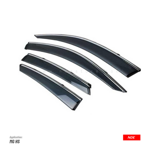 AIR PRESS BLACK TINTED DOOR WINDOW VISOR FOR MG HS - TXR