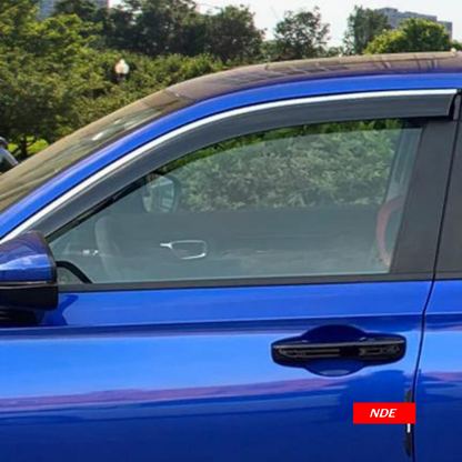 AIR PRESS BLACK TINTED DOOR WINDOW VISOR FOR HONDA BRV - ndestore.com