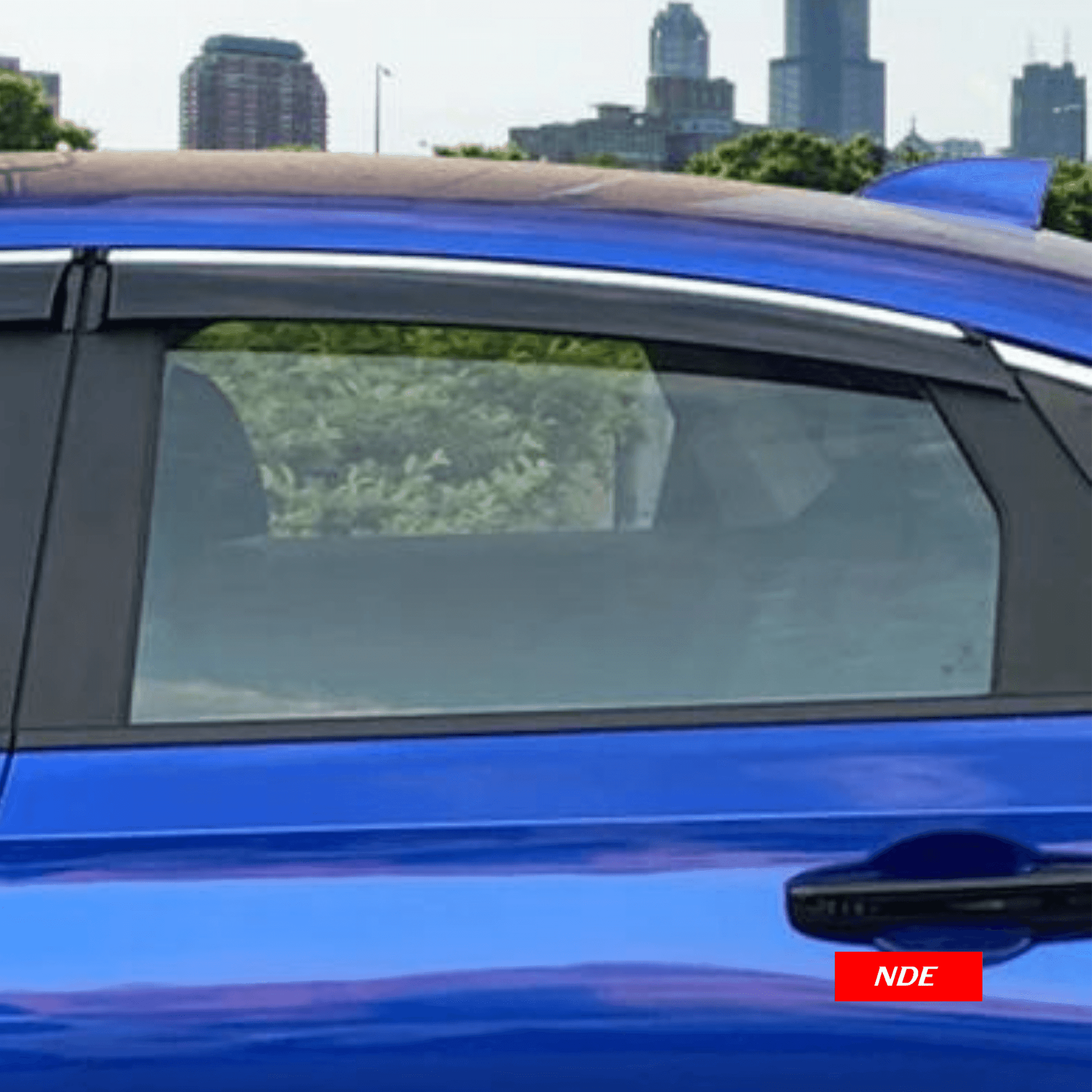 AIR PRESS BLACK TINTED DOOR WINDOW VISOR FOR TOYOTA COROLLA (2008-2024) - ndestore.com