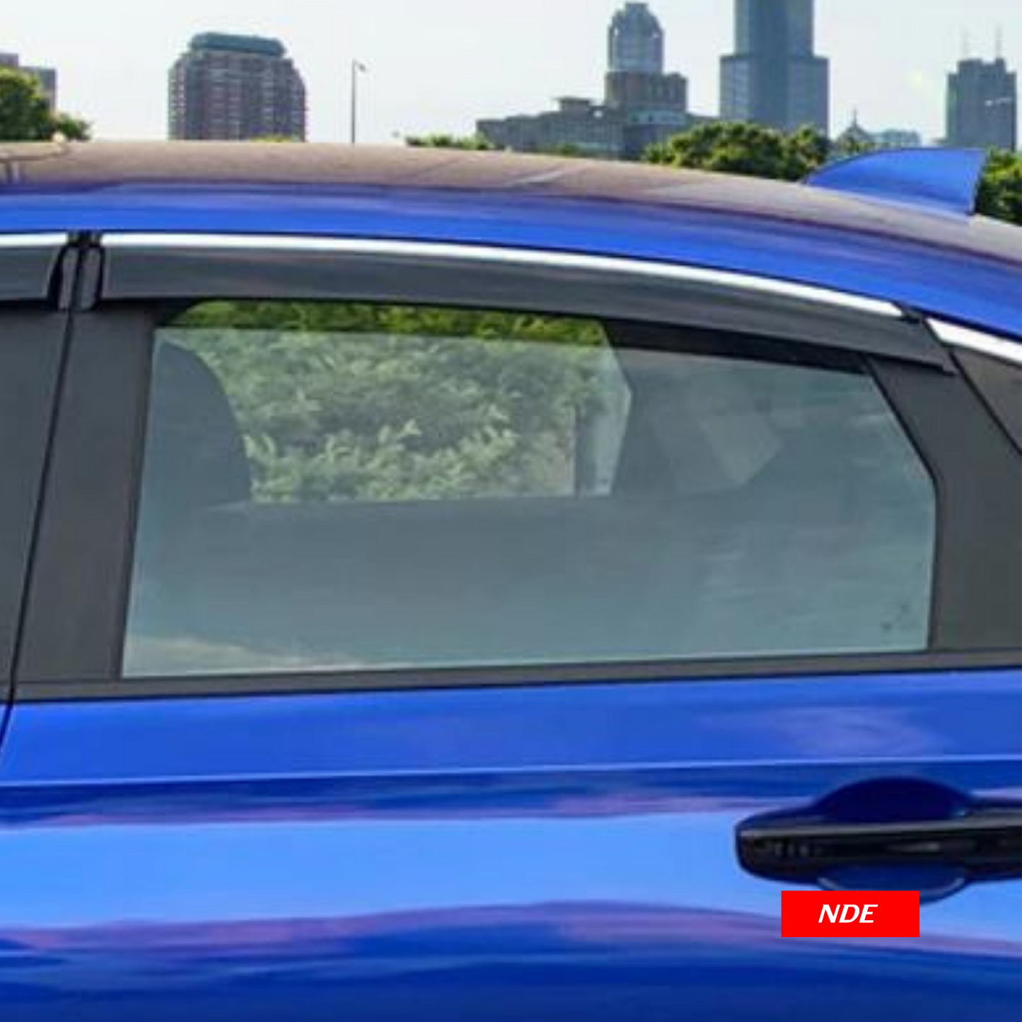 AIR PRESS BLACK TINTED DOOR WINDOW VISOR FOR HONDA ACCORD (2008 - 2012) - ndestore.com