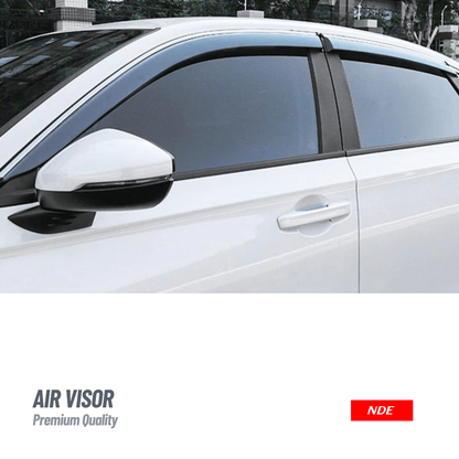 AIR PRESS BLACK TINTED DOOR WINDOW VISOR FOR TOYOTA C-HR - TXR - ndestore.com