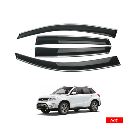 AIR PRESS BLACK TINTED DOOR WINDOW VISOR FOR SUZUKI VITARA