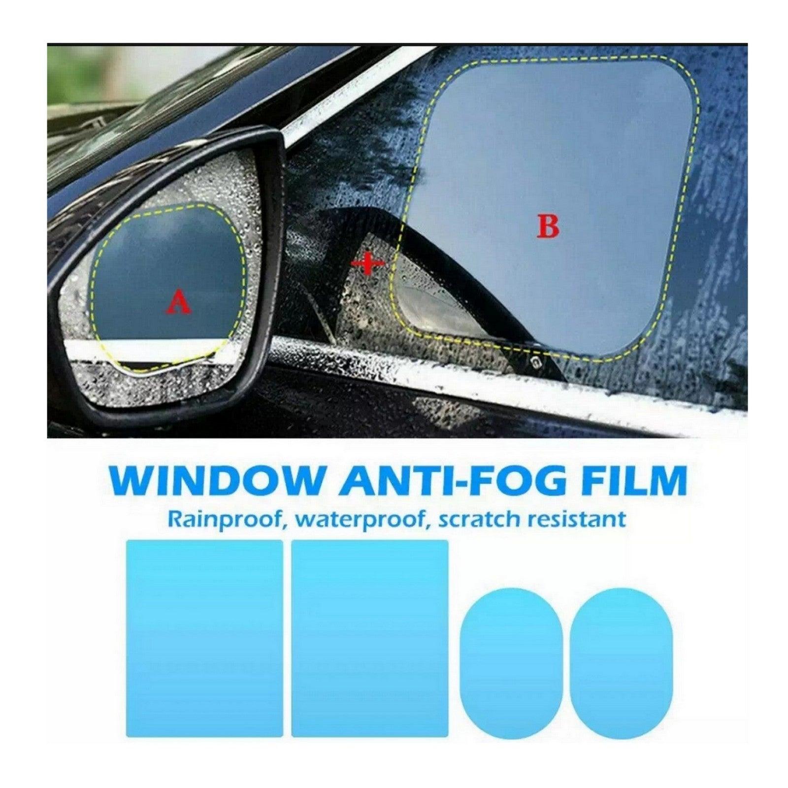 SIDE VIEW MIRROR ANTI FOG AND WATERPROOF FILM 4 PIECES FOR CLEAR VISION - ndestore.com