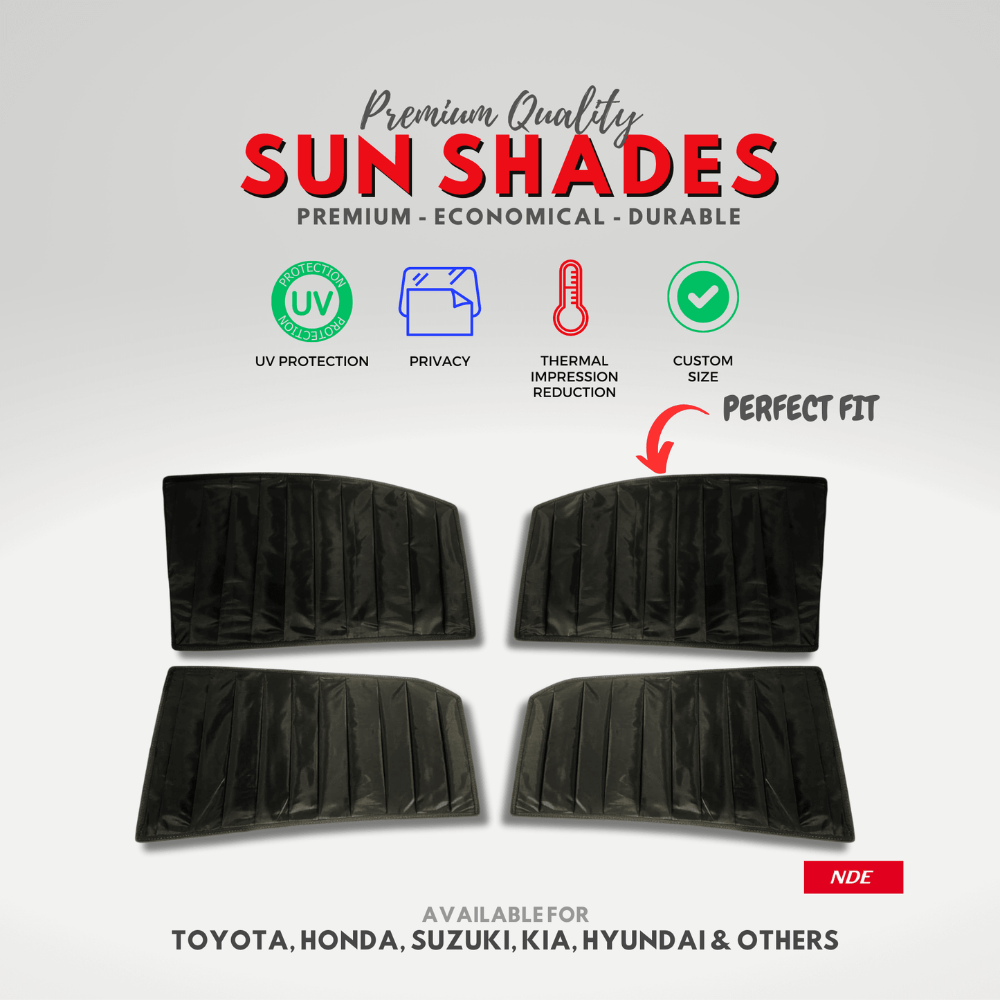 SUN SHADE BLACK WRINKLE FOR CHANGAN ALSVIN - ndestore.com