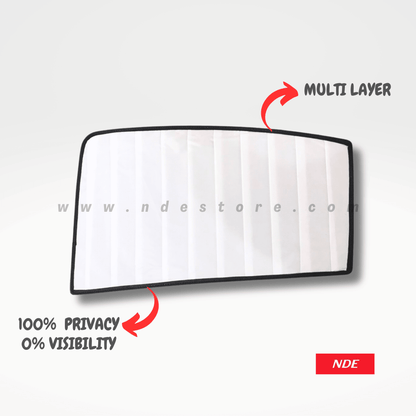 SUN SHADE WHITE WRINKLE FOR TOYOTA PRUIS