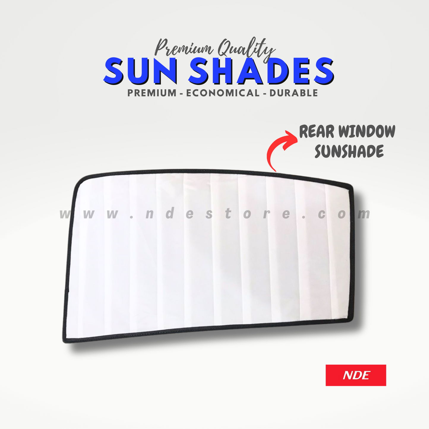 SUN SHADE WHITE WRINKLE FOR HONDA CIVIC (2012-2016) - ndestore.com