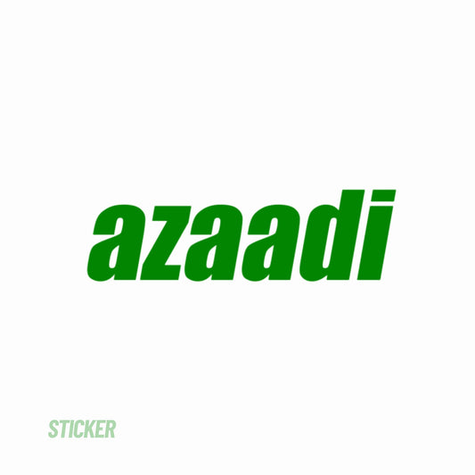 STICKER AZAADI