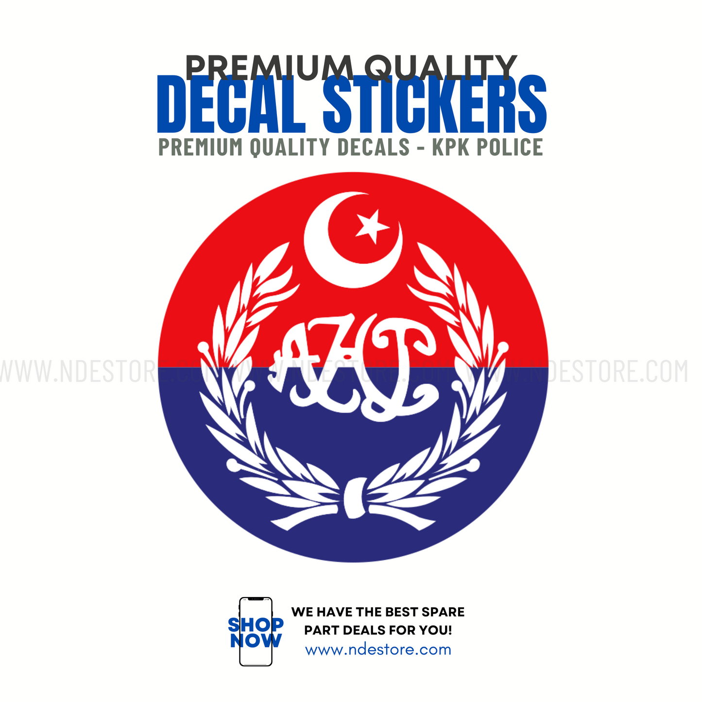 STICKER AZAD KASHMIR POLICE