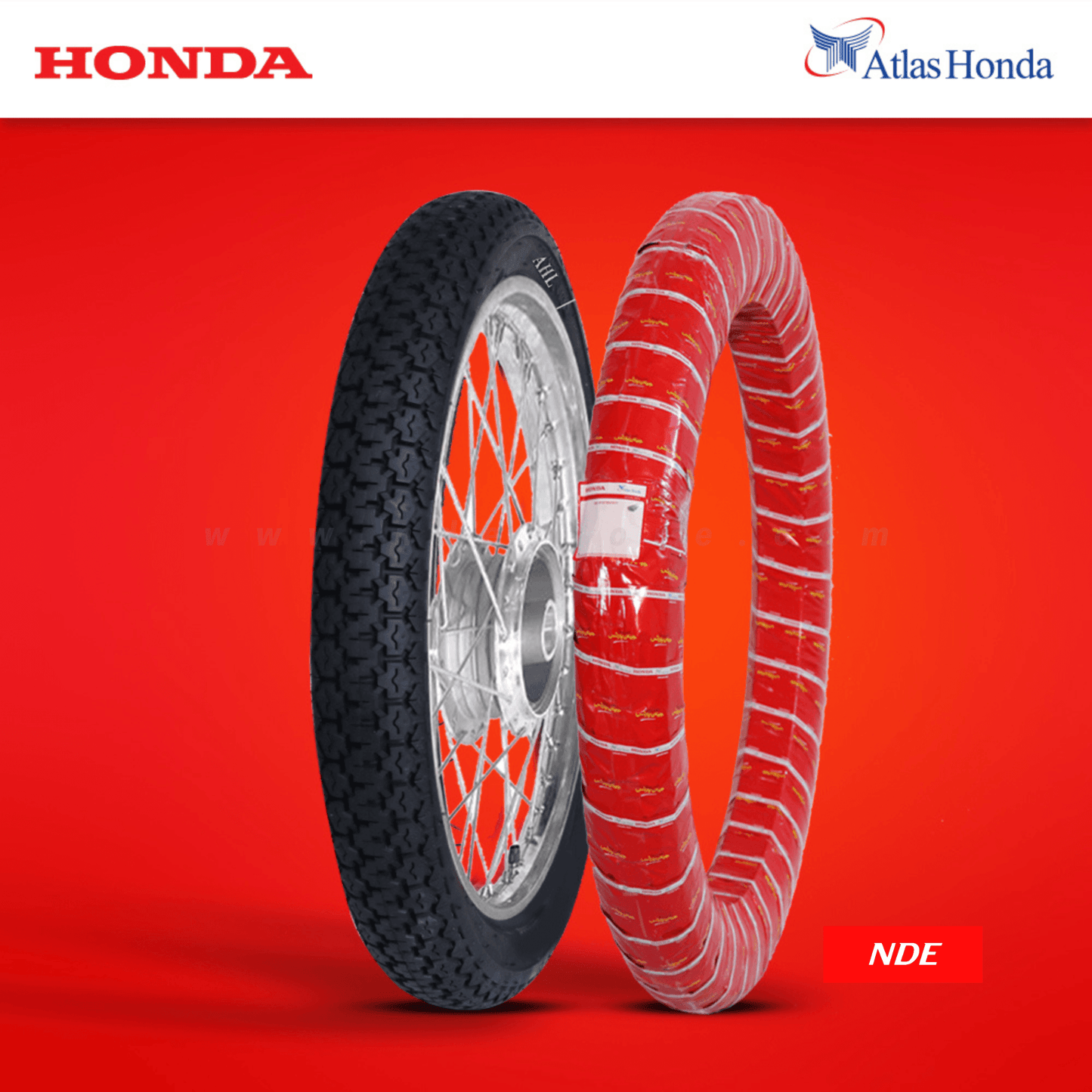 TYRE WITH TUBE REAR FOR HONDA CD70 6PLY - ndestore.com