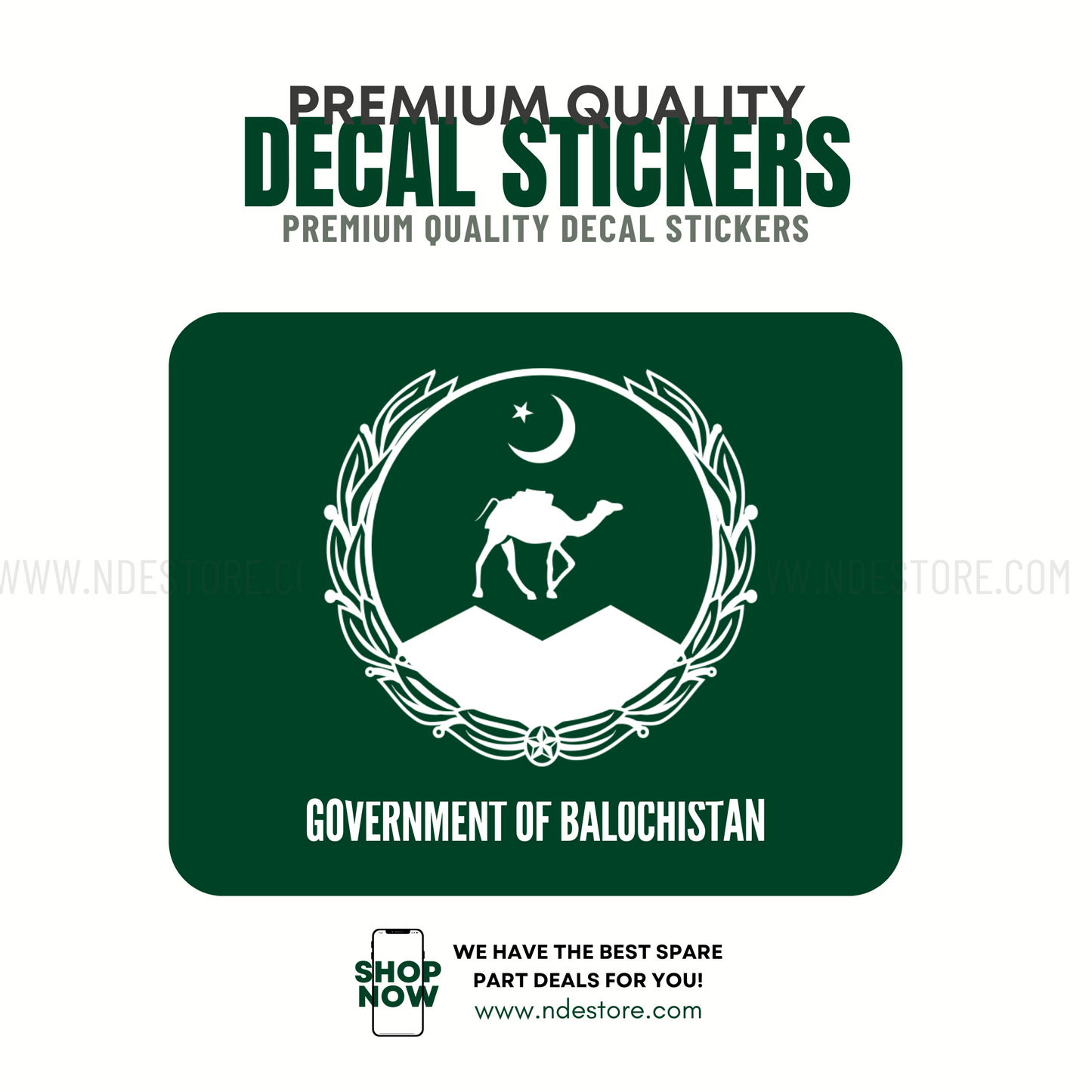 STICKER GOVERNEMNT OF BALOCHISTAN