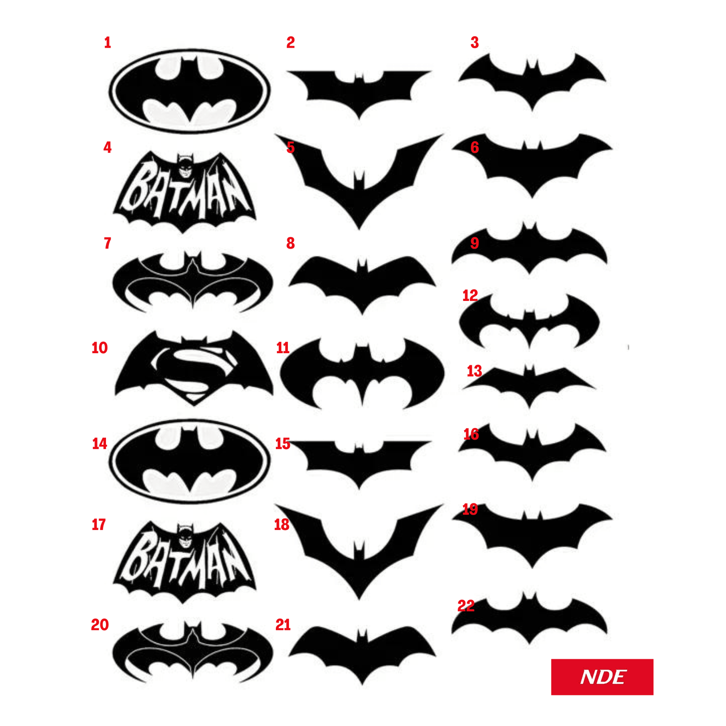 STICKER BATMAN LOGO - ndestore.com