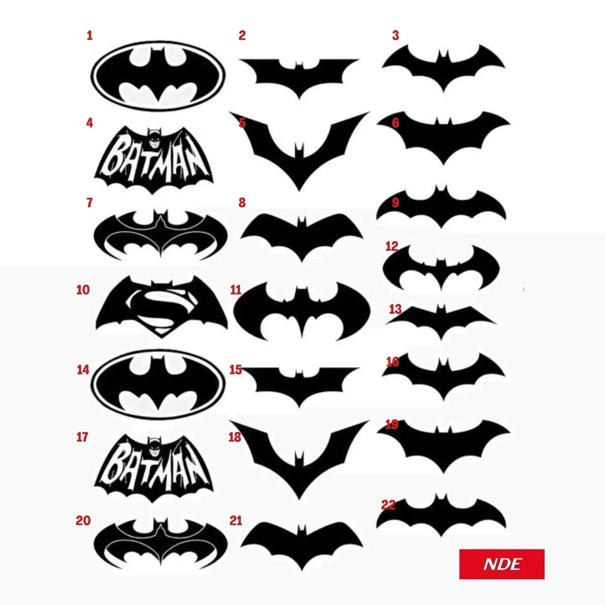STICKER BATMAN LOGO NDE STORE
