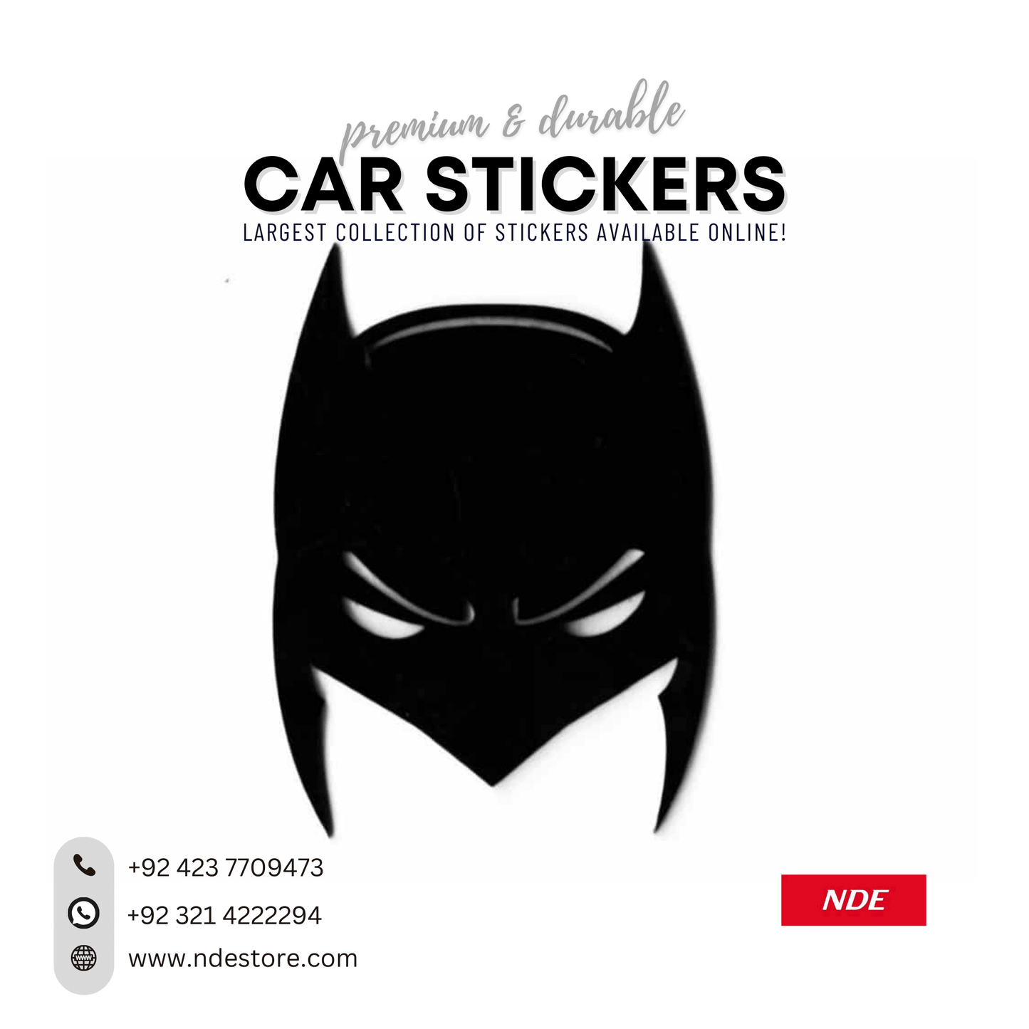 STICKER BATMAN MASK - ndestore.com