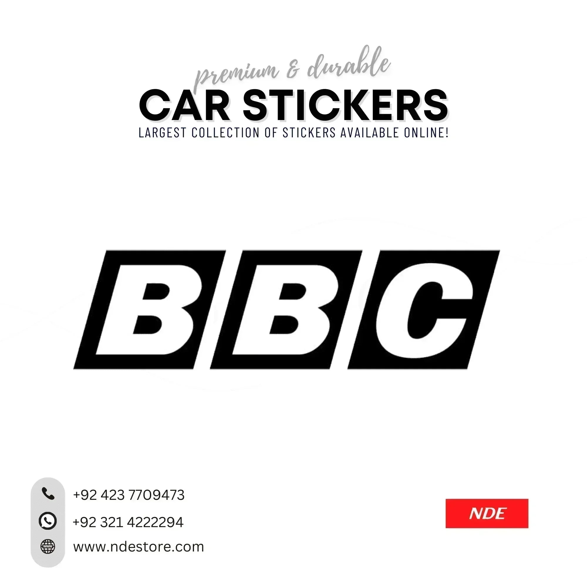 STICKER BBC โ NDE STORE