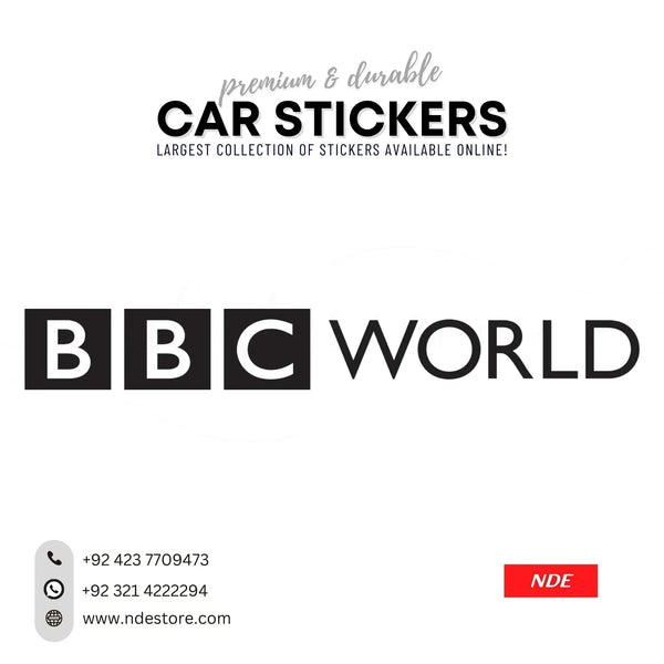 STICKER BBC WORLD - NDE STORE