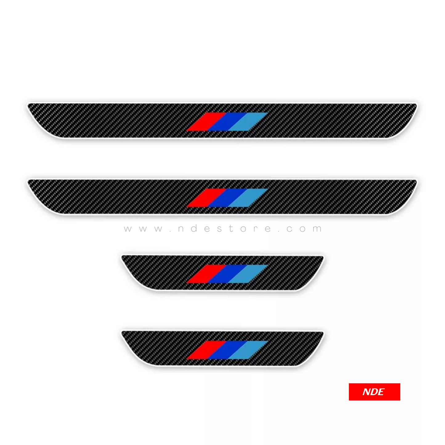 DOOR SILL AREA PROTECTION CARBON FIBER STICKER FOR BMW - ndestore.com