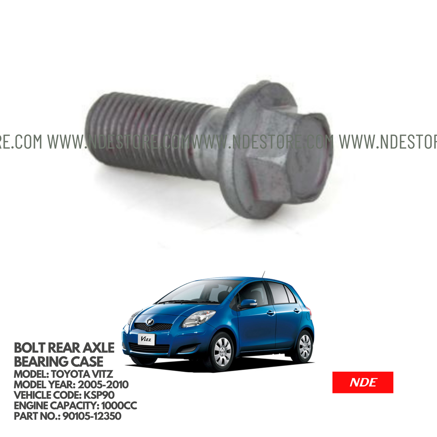 BOLT REAR AXLE BEARING CASE FOR TOYOTA VITZ KSP90 (2005-2010) - ndestore.com