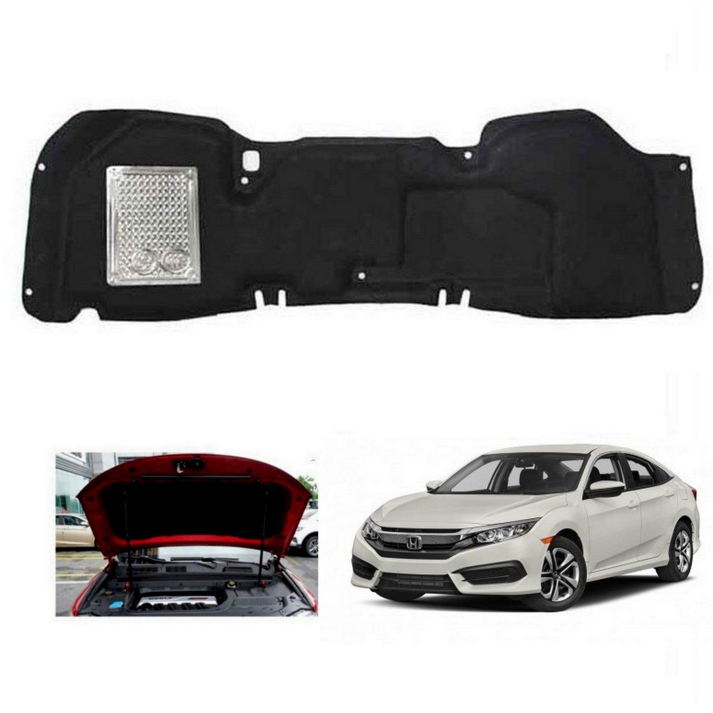 BONNET INSULATOR COVER GENUINE TYPE FOR HONDA CIVIC - ndestore.com