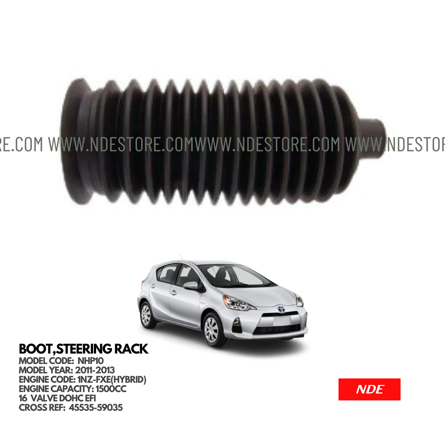 BOOT STEERING RACK END FOR TOYOTA AQUA - ndestore.com