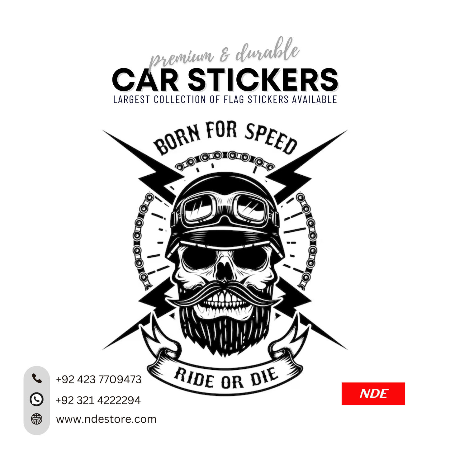 STICKER SKULL (SK004) - ndestore.com