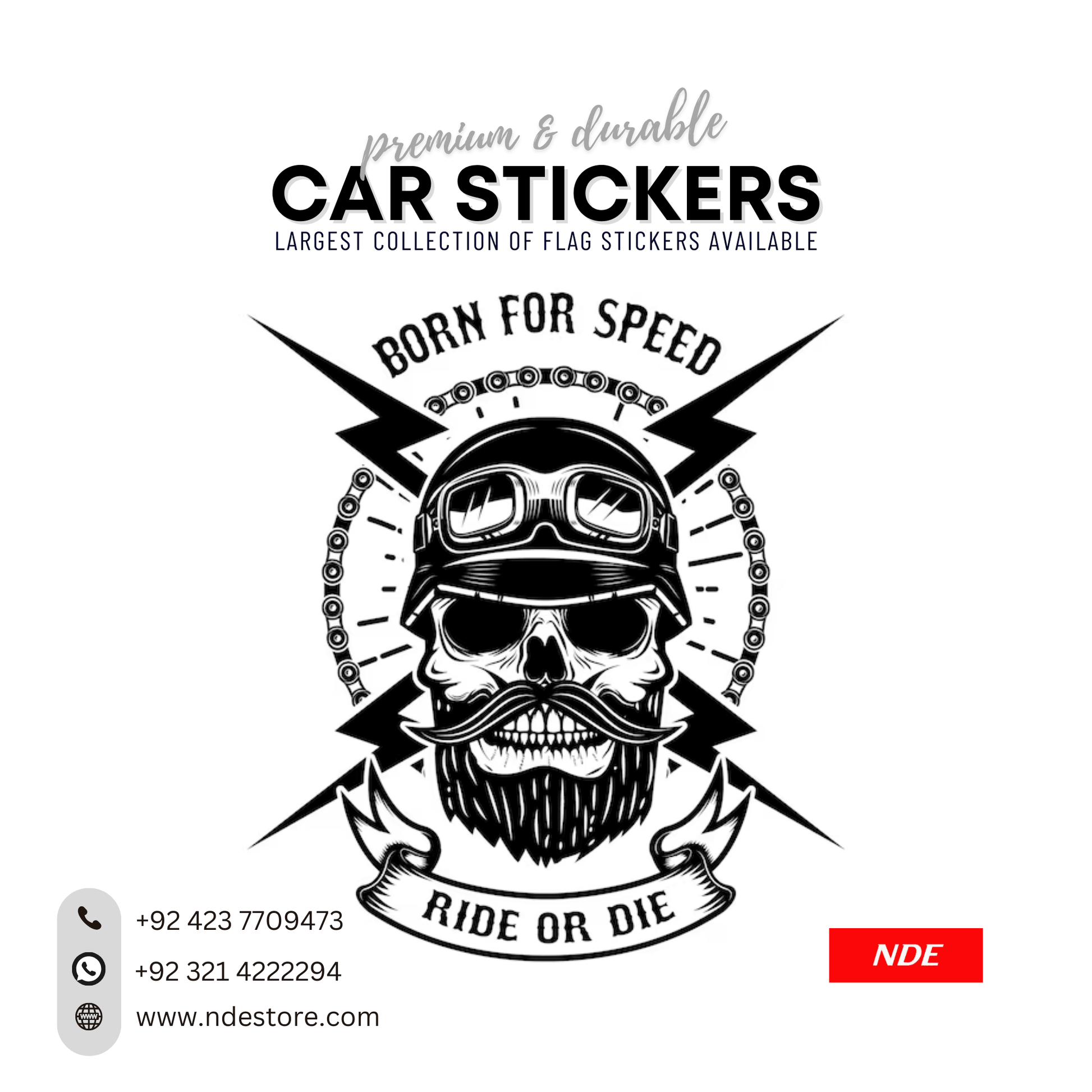 STICKER SKULL (SK004) - ndestore.com