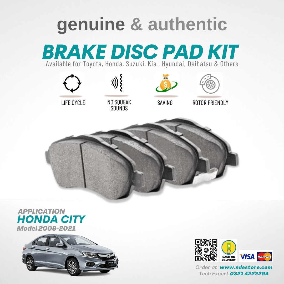 BRAKE, DISC PAD FRONT GENUINE FOR HONDA CITY (2008-2021) - ndestore.com