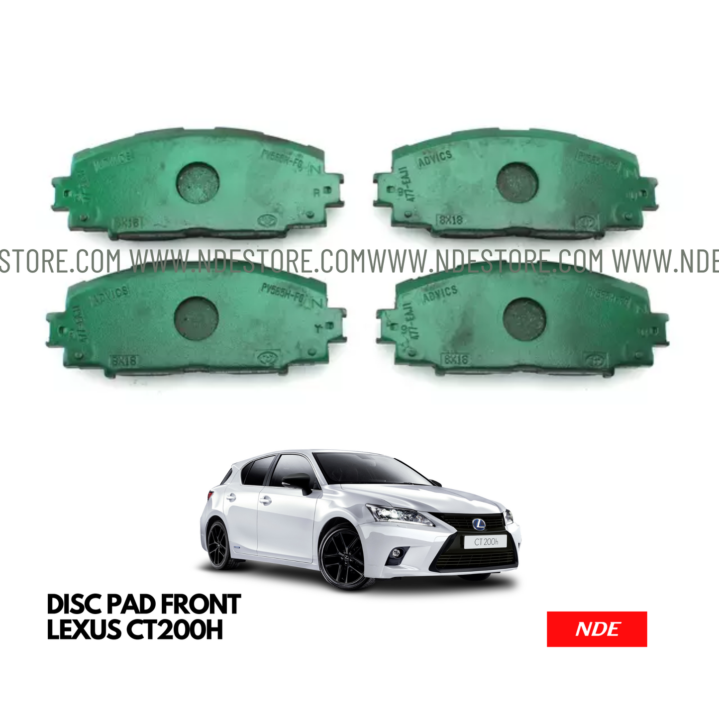 BRAKE DISC PAD SET FRONT FOR LEXUS CT200H