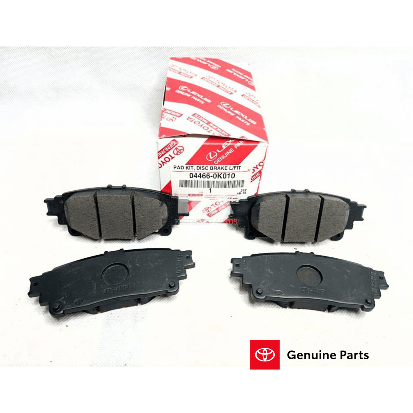 BRAKE, DISC PAD REAR GENUINE FOR TOYOTA FORTUNER (2016-2024) (TOYOTA GENUINE PART) - ndestore.com