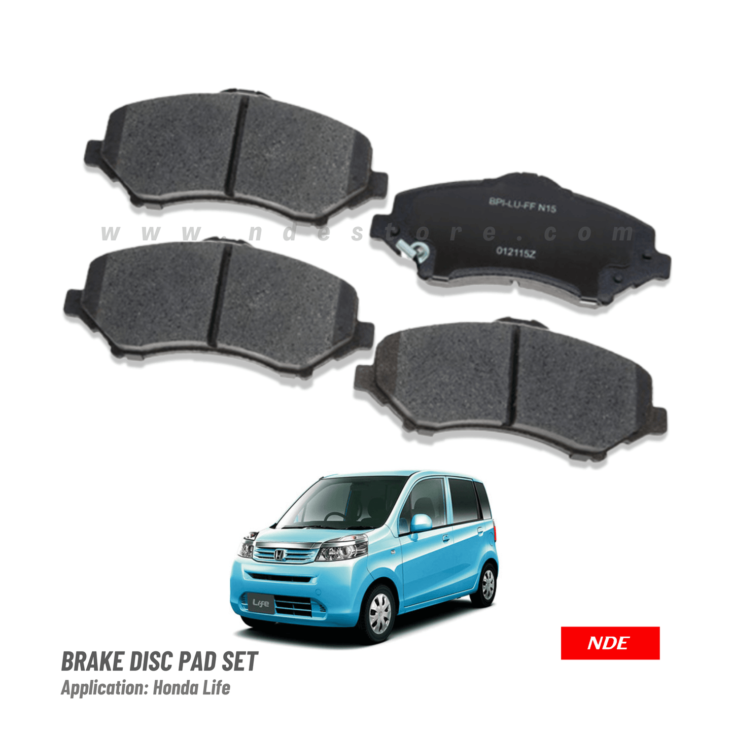 BRAKE, DISC PAD FRONT HONDA LIFE - ndestore.com