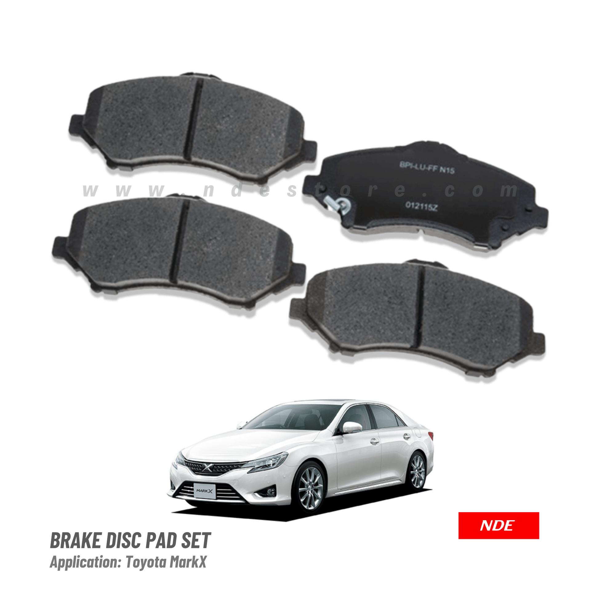 BRAKE, DISC PAD FRONT TOYOTA MARK X (2004-2015) - ndestore.com