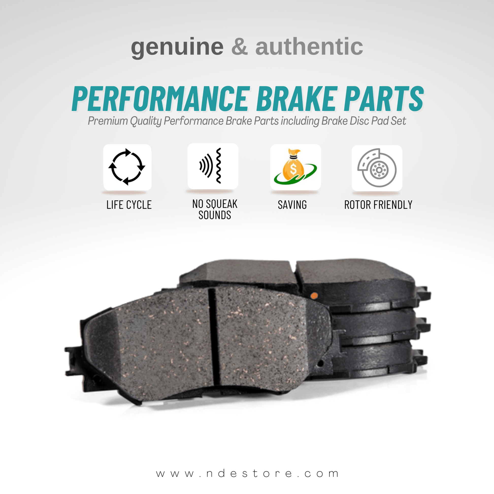 BRAKE, DISC PAD FRONT FOR HONDA BRV (HONDA GENUINE PART) - ndestore.com