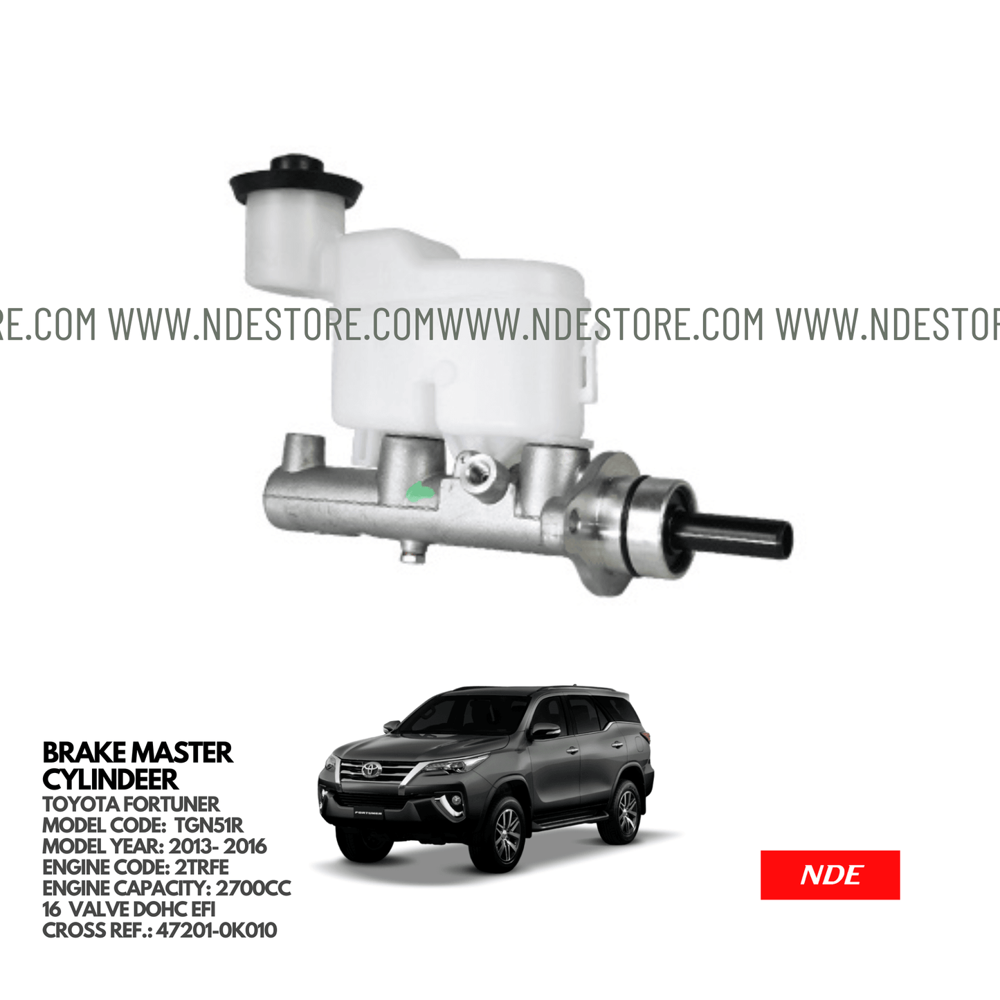 BRAKE MASTER CYLINDER FOR TOYOTA FORTUNER (2013-2016) - ndestore.com